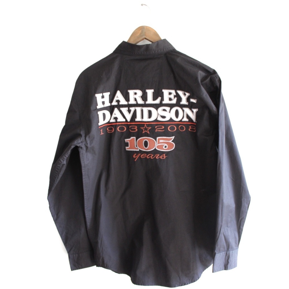 Harley Davidson NWT 105th Anniversary Long Sleeve Button Down Top Small - Picture 4 of 7
